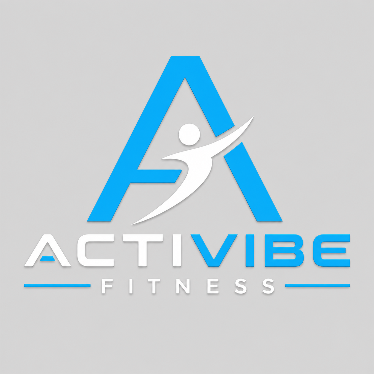 Het logo van het fitnessbedrijf